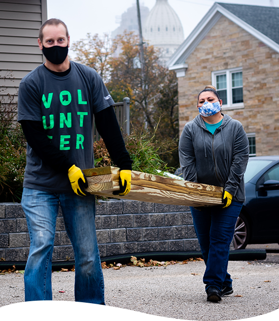 Lake Trust Team Members volunteering